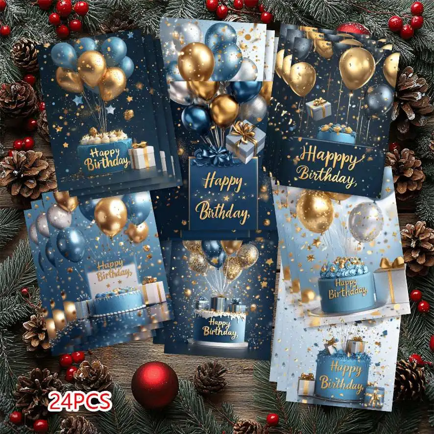 24PCS Mother's Day Fantasy Party Atmosphere Postcards, Gift Collection, Souvenirs, Collectible or Mailable