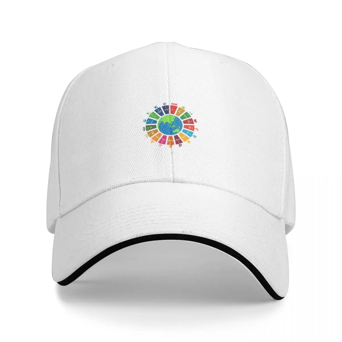 UN SDGsUN Global Goals LogoUnited Nations Sustainable Development Goals 2030 Sticker Cap Baseball Cap golf Man hat Women's