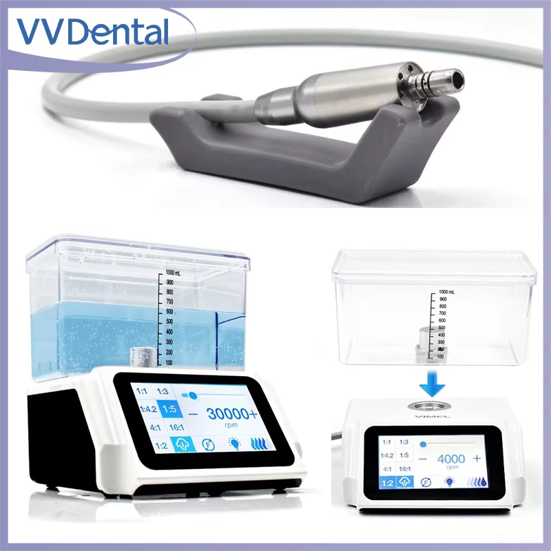 

VVDental Dental Electric Micro Motor with1000ml Water Tank and LED Handle Built-in Water Supply System Dental Equipment