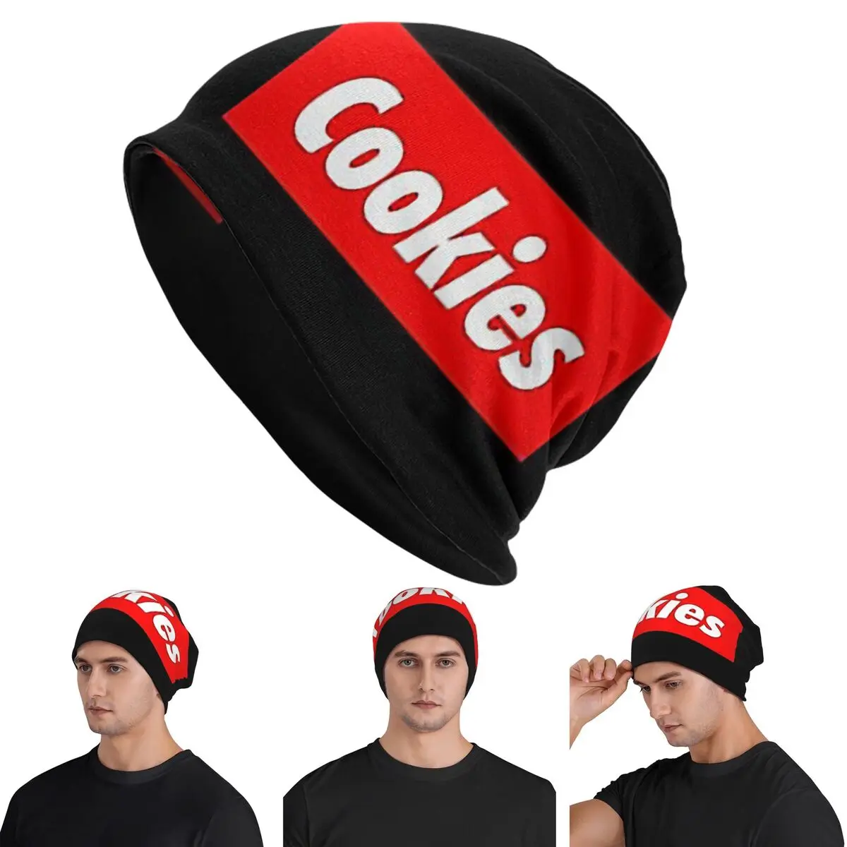 Cookies The Best Top And The Most Popular Pastry Dessert Lover Warm Knitted Cap Fashion Bonnet Hat Winter Outdoor Beanies Hats