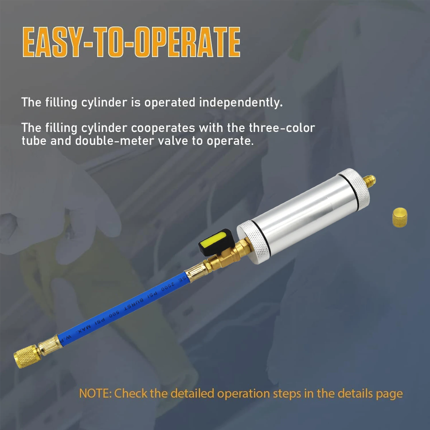 Air Conditioning Car Oil Injection Tool R12 R134A 2 Ounce 1/4" Pure Liquid Oil Coolant Filler Tube Dye Injector Car Accessories