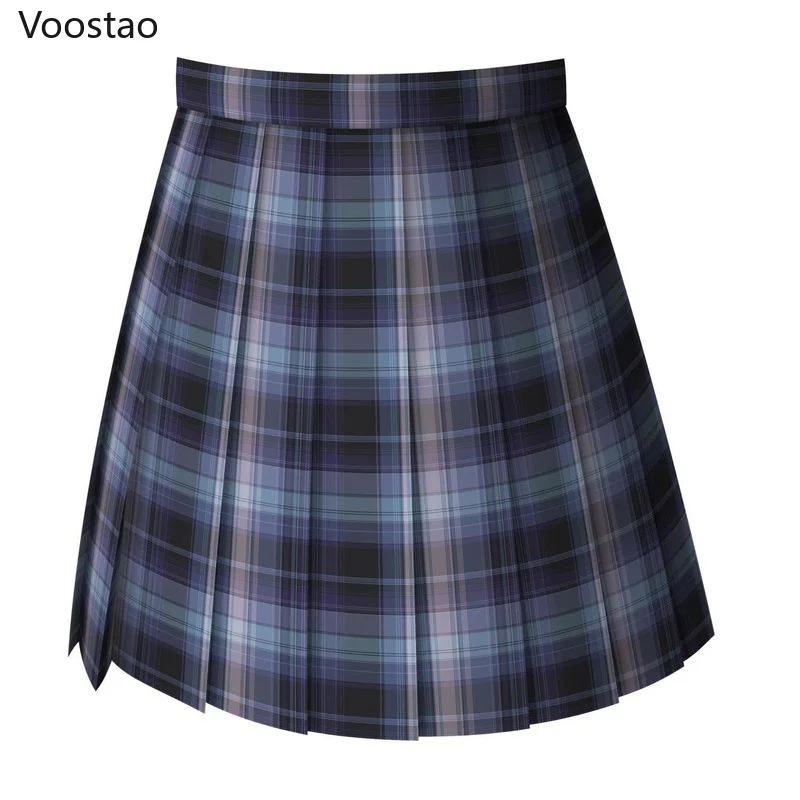 Sweet High Waist Mini Skirts Women Summer Gothic Y2k Plaid Pleated Skirt Japanese Girly Harajuku JK Uniform Students Clothes