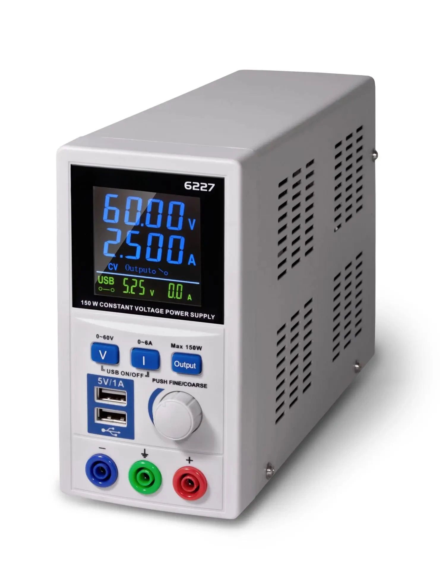 P 6227 High-Precision Adjustable Dc Power Supply 0-60 V/0-6 A With 2 X Usb Voltage And Current Adjustable Power Source