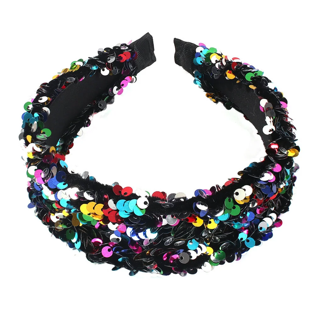 

Sequins Headband Colorful Elegant Stylish Hairband for Women Wedding Prom Party Hair Hoop Accessory Hair Band for Women