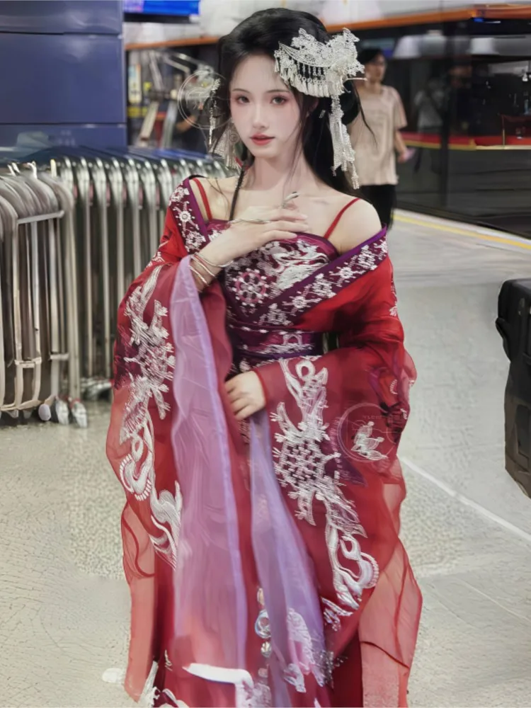 

Heavy embroidery large-sleeved shirts waist-length jackets and skirts exotic clothing