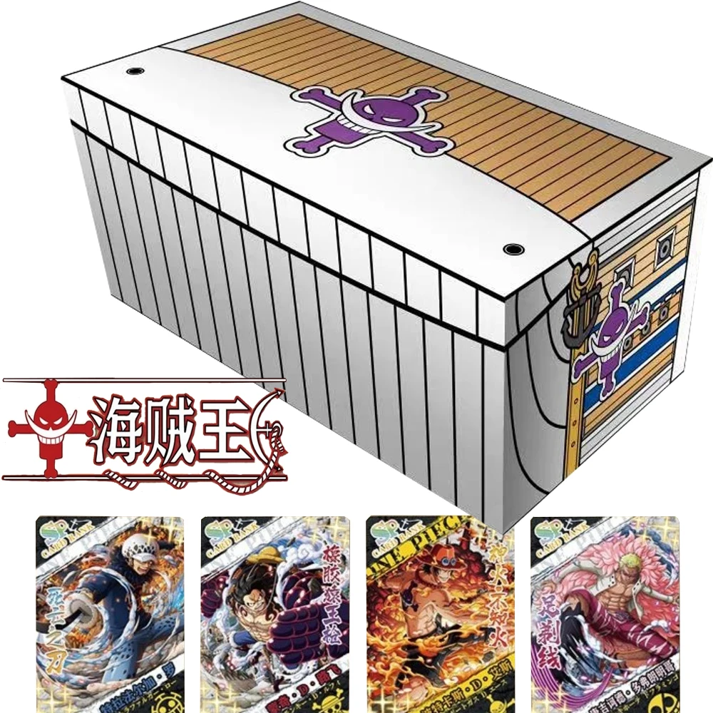 Little Dinosaur Genuine One Piece Card Monkey D Luffy Nami Top War Collection Edition Rare Diamond Flash Card Table Toy Kid Gift