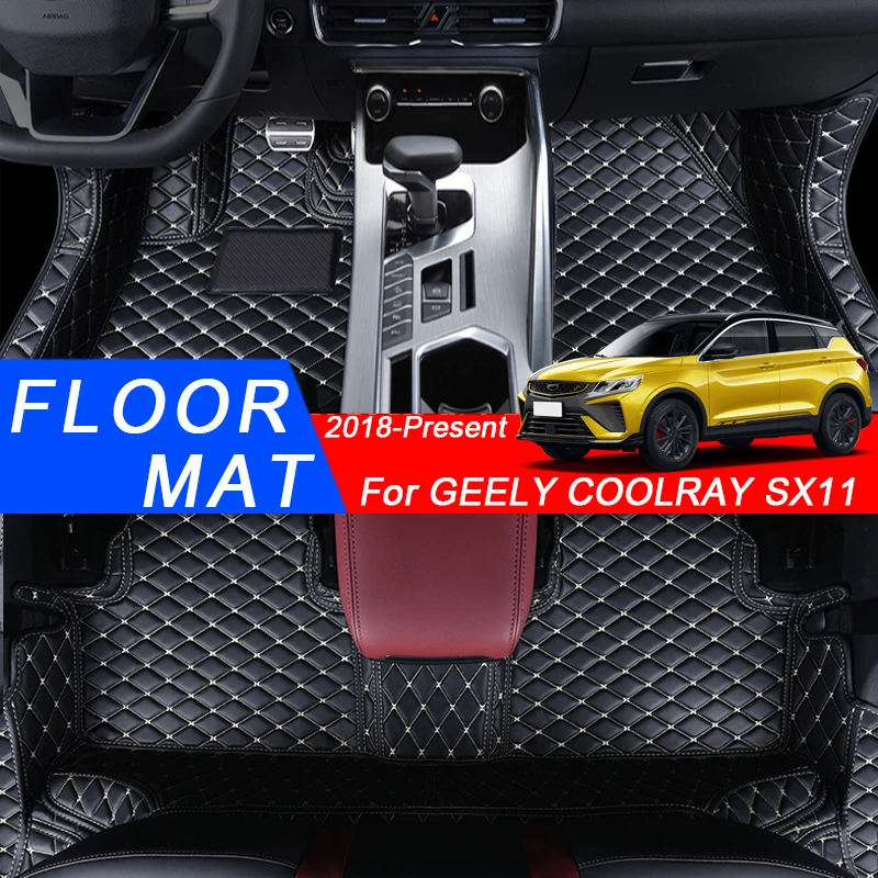 

PU Leather 3D Full Surround Car Floor Mat For GEELY COOLRAY SX11 2018-2025Protective Liner Foot Pads Carpet Waterproof Accessory