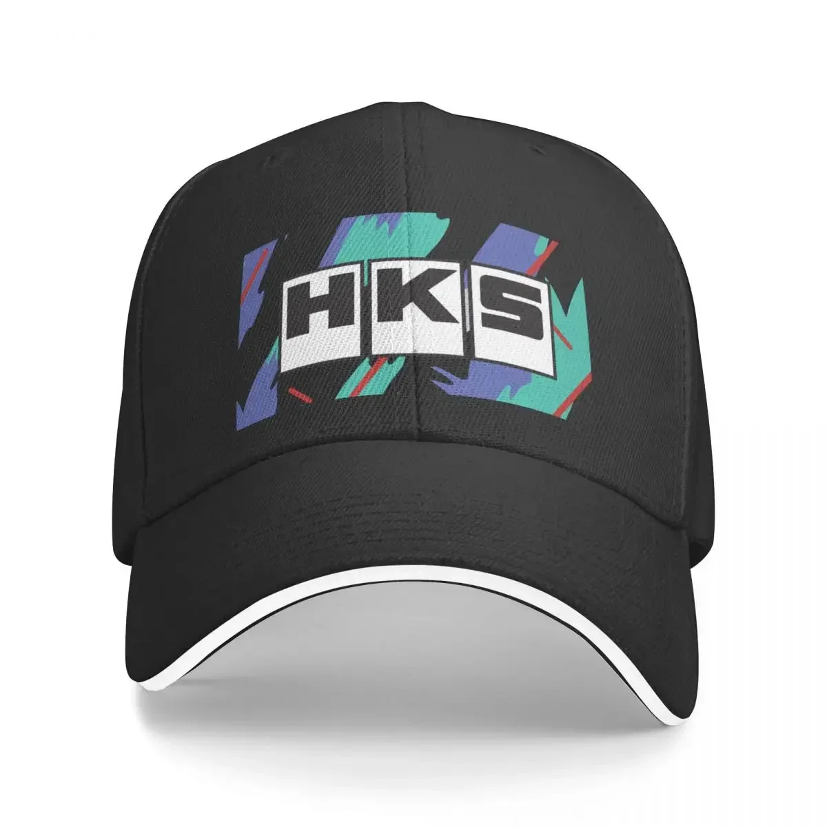

HKS Retro Pattern Baseball Cap Anime Hat Military Cap Man Uv Protection Solar Hat Big Size Hat Men's Women's