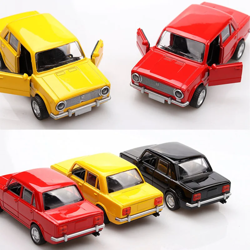 1:36 LADA Alloy Car Model Diecast Toys Vehicles No Light & Sound Effect Car Boys Birthday Gifts Toys for Kids