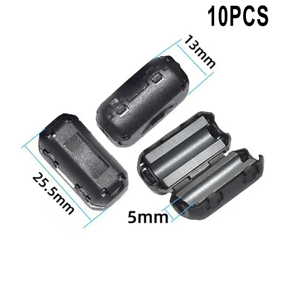 10Pcs TDK 5mm Ferrite Core Noise Suppressor Filter Ring Cable Clip On Wire RFI EMI For Audio Equipment Spare Parts Power Tools
