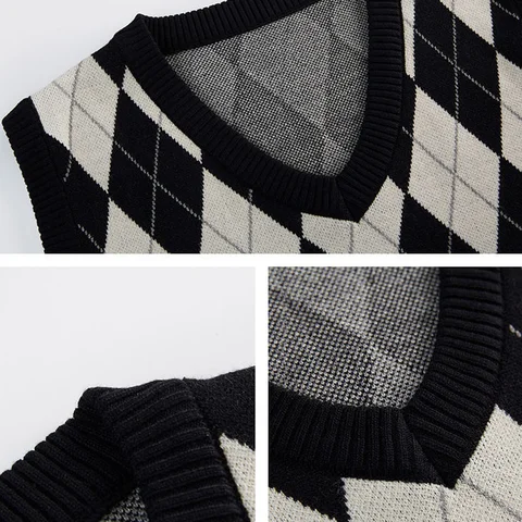 Женский трикотажный жилет Altayskiy Argyle