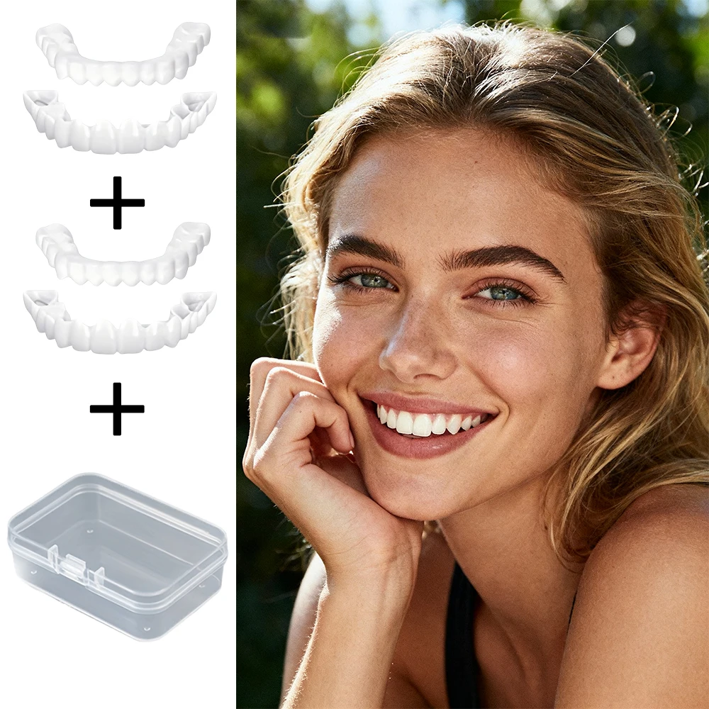 

Daily Selfie Teeth Veneers, Reusable Bright Smile Cover, Optimize tooth shape for perfect selfie effect H2931