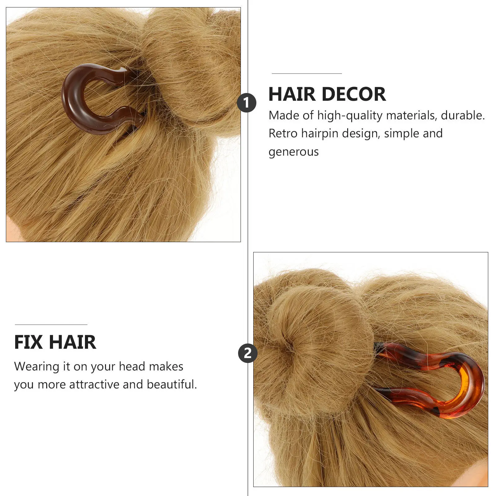 

Набор из 7 ретро-заколок для волос U-образной формы с классическим дизайном, красивые аксессуары для волос для девочек и женщин