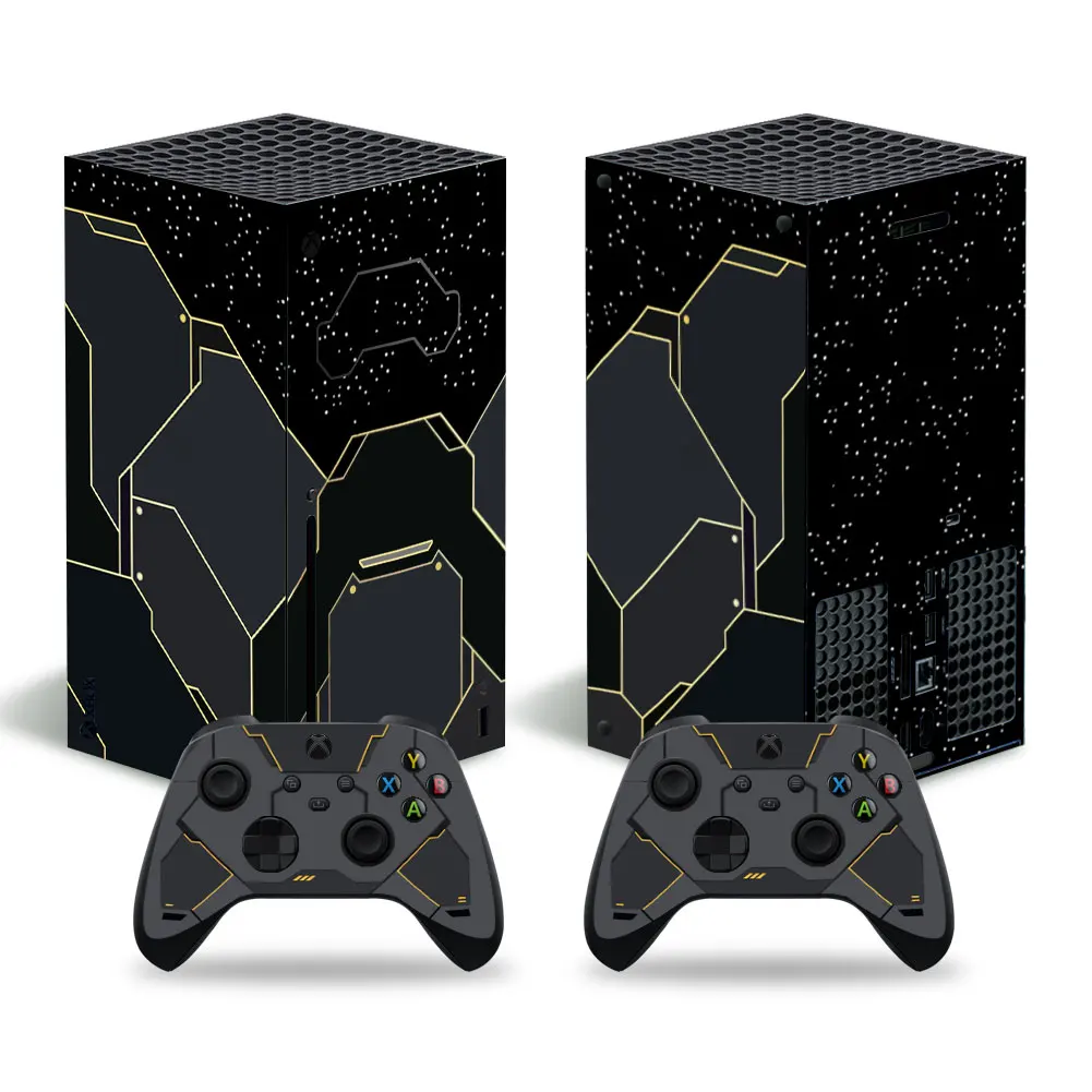 Cubierta de calcomanía adhesiva de piel de juego para consola Xbox Series X y 2 controladores XSX Skins, vinilo, nuevo