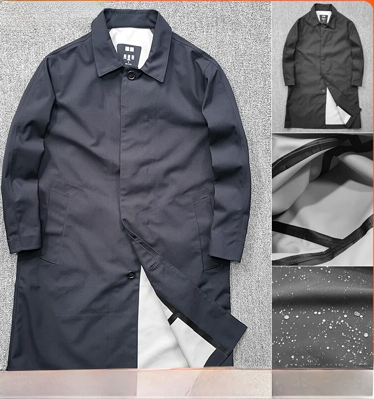 

Мужская ветровка Tokyo U Luxury SL: полностью проклеенные швы, пружинная прокладка, однослойная, тонкая, водонепроницаемая, средней длины