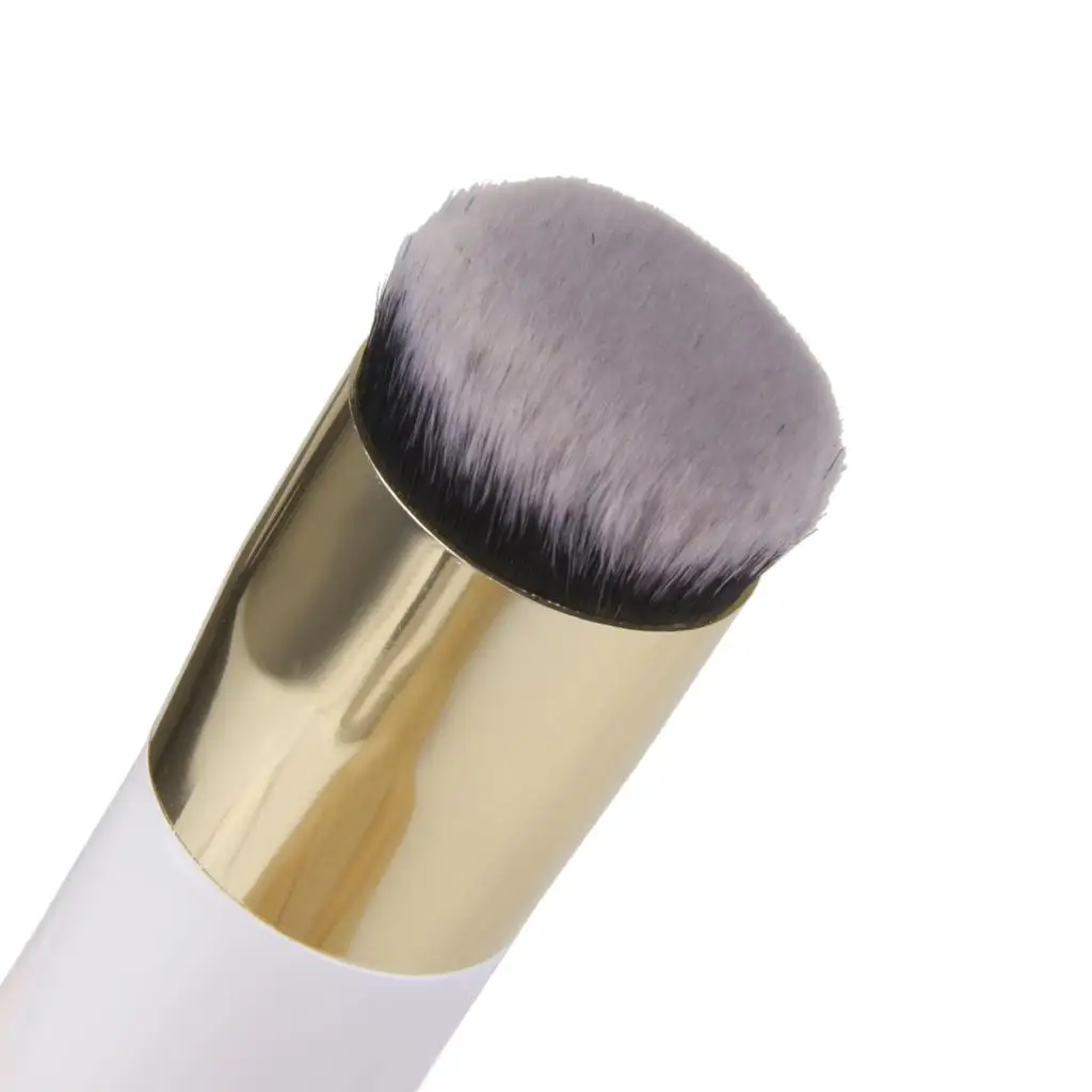 Cosméticos Face Powder Brush, escova de blush, Foundation Tool, ouro branco, Pro Maquiagem, Pack 2-6