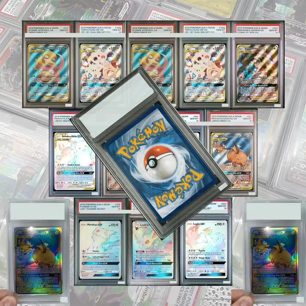 

Reshiram Zekrom 143a/236 Togepi & Cleffa & Igglybuff Gx Alt Art DIY Proxy PTCG Collection Card GEM MT10 Card English Holographic