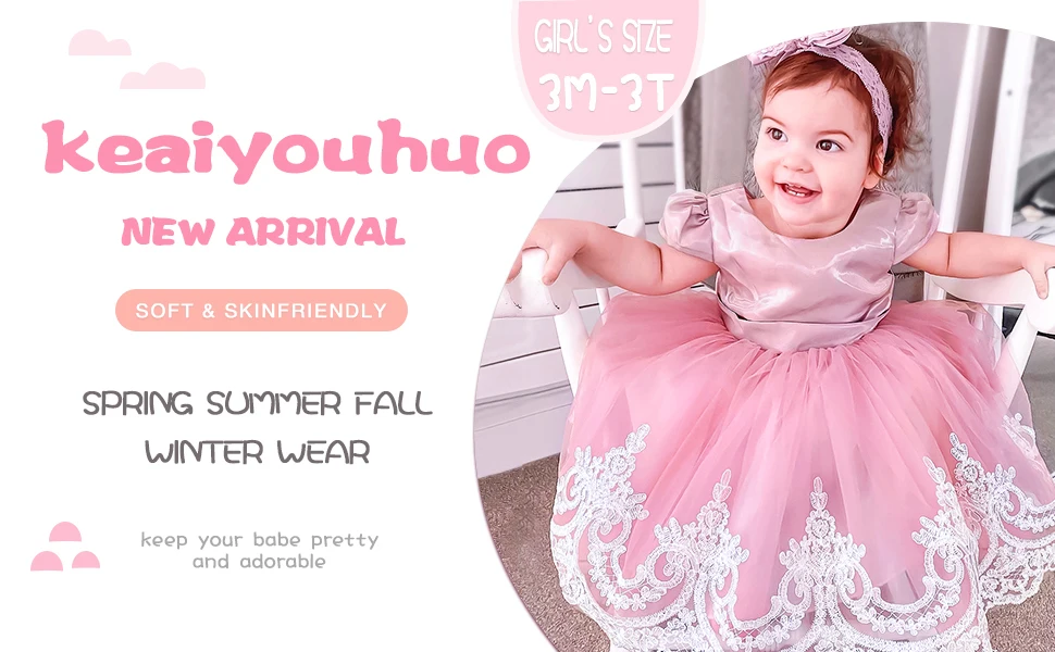 Kleinkind Baby Stickerei Kleid Elegantes Mädchen Kleid Satin Große Schleife Tüll Kleid V Zurück Prom Hochzeit Geburtstag Party Formale Taufe Kleid – Detail 2