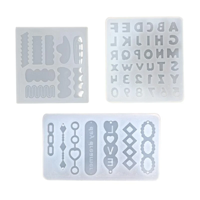 

91AC Silicone Jewelry Making Supplies Resin Art Molds for Making Pendants Earrings