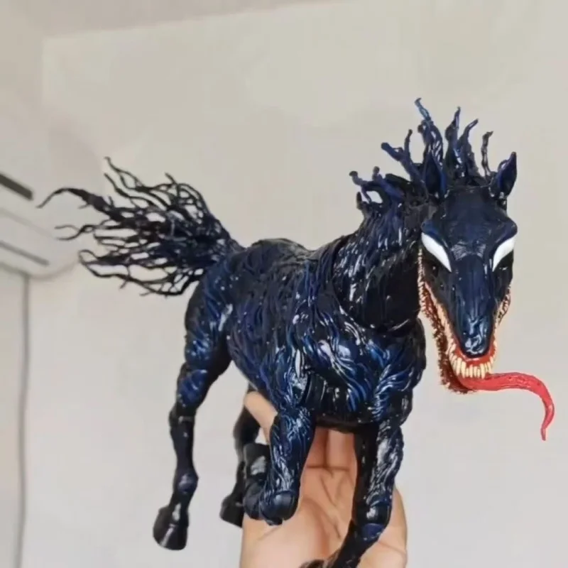 Marvel's Venom 3 Last Dance, Venom Horse Action Figure Model Toy Joint Movable Change Face Statue Collecting Decorative Gifts