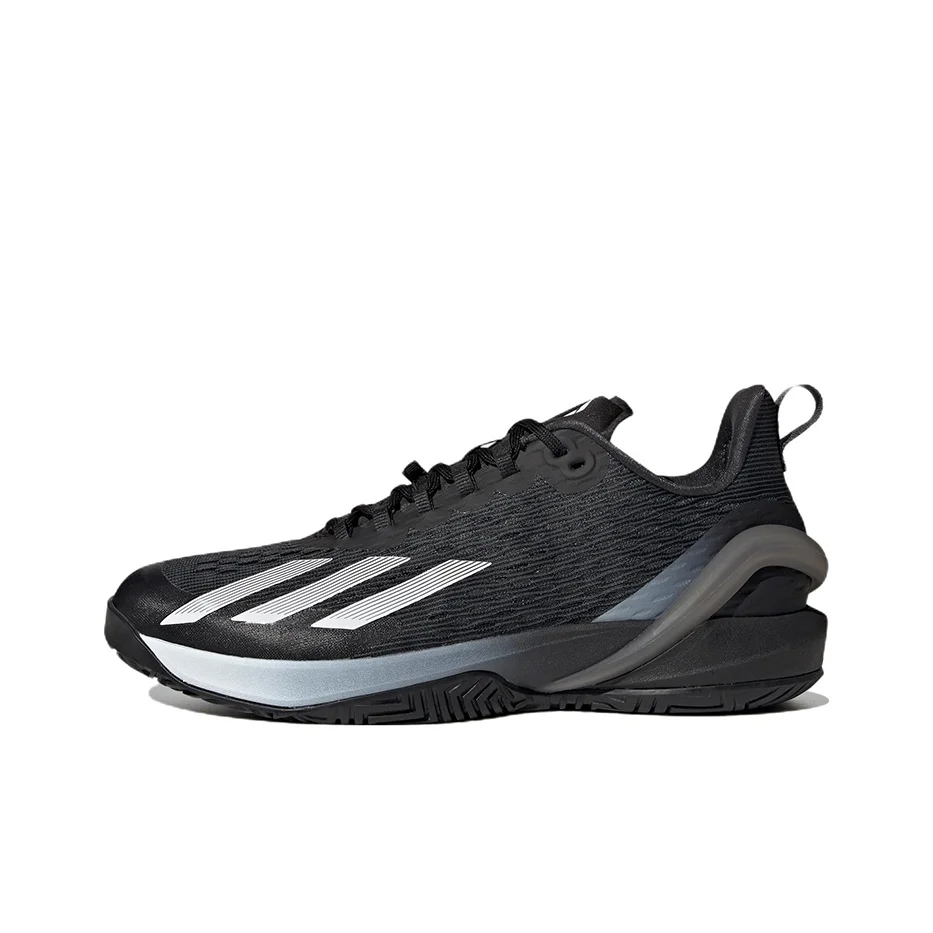 Adidas Adizero Cybersonic Tennis Shoes Men's Low Top Black/White HR1718