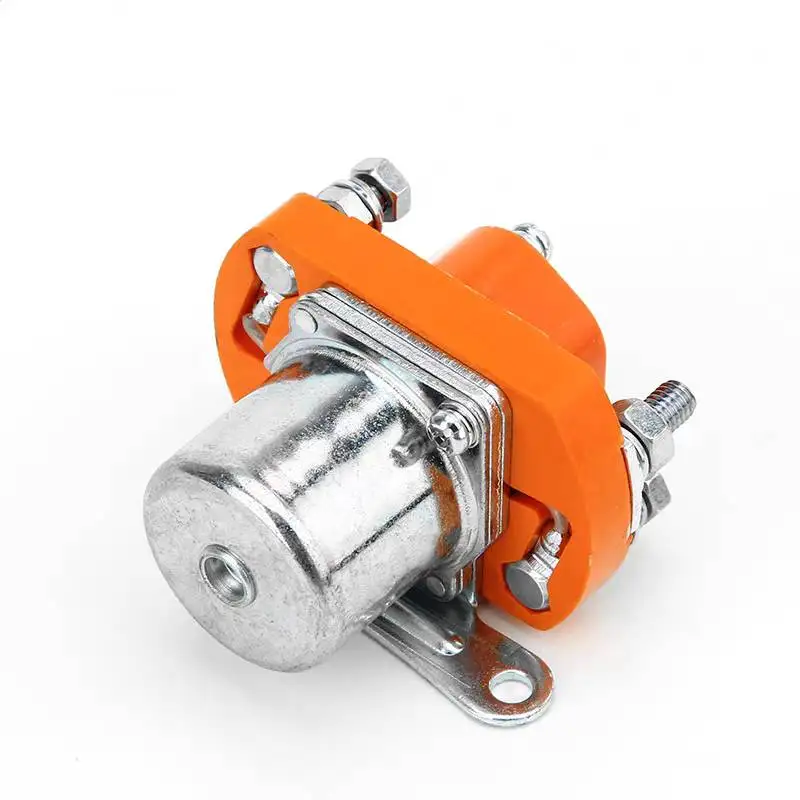 ZJ50D 50A DC Contactor SPST Silver Alloy Contact for Electric Vehicle EV Winch Telecom UPS Battery Control 12V/24V/36V/48V
