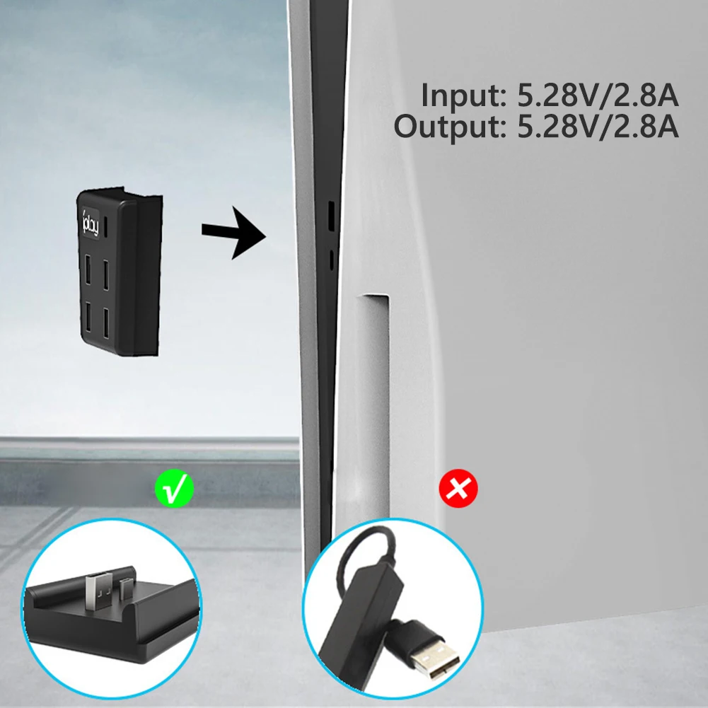 لعبة وحدة التحكم USB الفاصل المتوسع مهايئ توزيع الفاصل تمديد USB3.0 محول محول للبلاي ستيشن 5 PS5 #2
