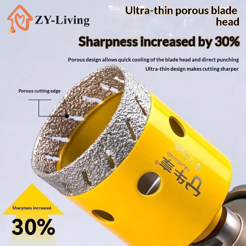 1Pcs Diamond Drill Bit Angle Grinder Tile  Dry Cutting For Porcelain Ceramic Granite Marble Glass Stone Cutter