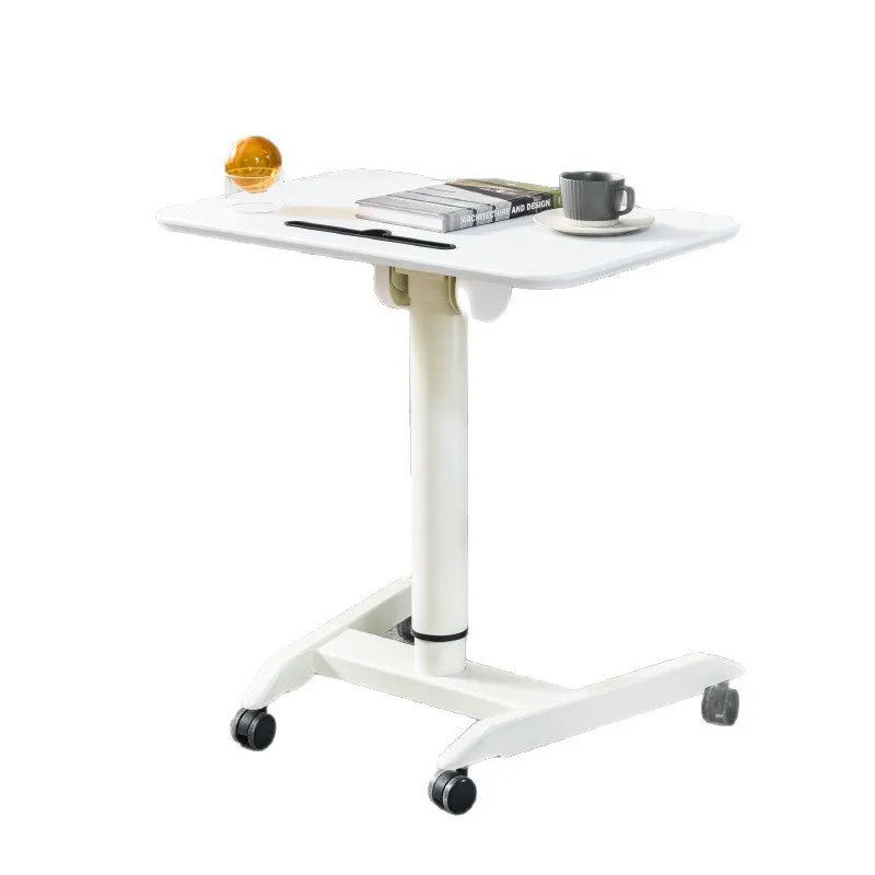 Mobile computer desk, lifting office, learning standing desk, modern simplicity