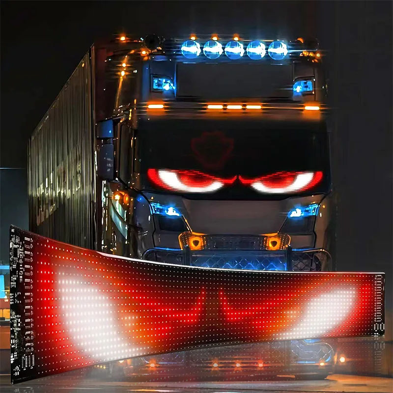 Car Signage Bluetooth App Control Scroll Custom Text Animation Commercial Car Advertising Display Flexible USB 5V LED