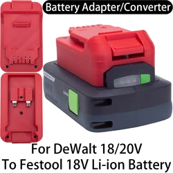 Adapter Converter For DeWalt 18/20V Li-ion Tool To Festool 18V Li-ion Battery Adapter Converter Power Tool Accessory