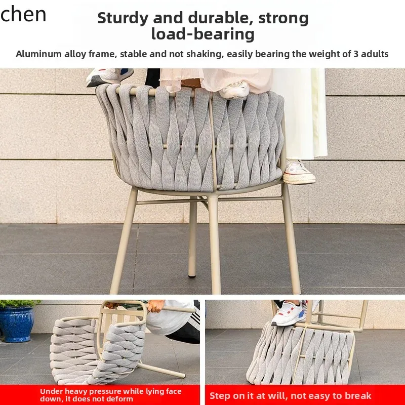 

YFY outdoor tables and chairs courtyard garden aluminum alloy table terrace balcony creative leisure rattan tables and chairs
