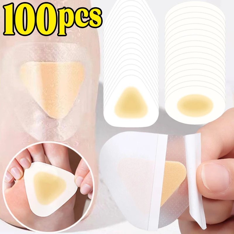 10/100pcs Silicone Gel Shoes Stickers Pain Relief Patch Liner High Heel Sticker Feet Care Adhesive Hydrocolloid Pads Cushions