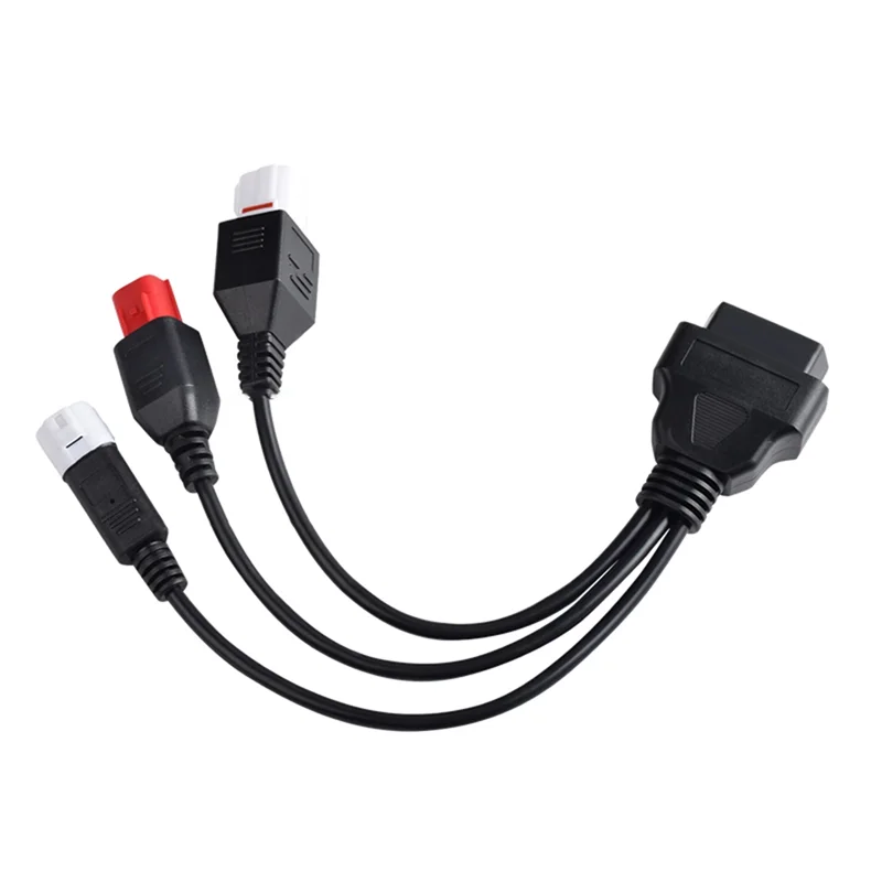 Motorcycle for Yamaha 3Pin 4Pin and Honda 6Pin OBD2 Diagnostics Connector Cable for Yamaha Motorbike OBD Extension Cable