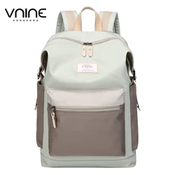 V.NINE Unisex Backpacks Nylon Laptop Backpack Women Business 14 inch Anti Theft Back Pack Men Light Waterproof Multiple Pockets