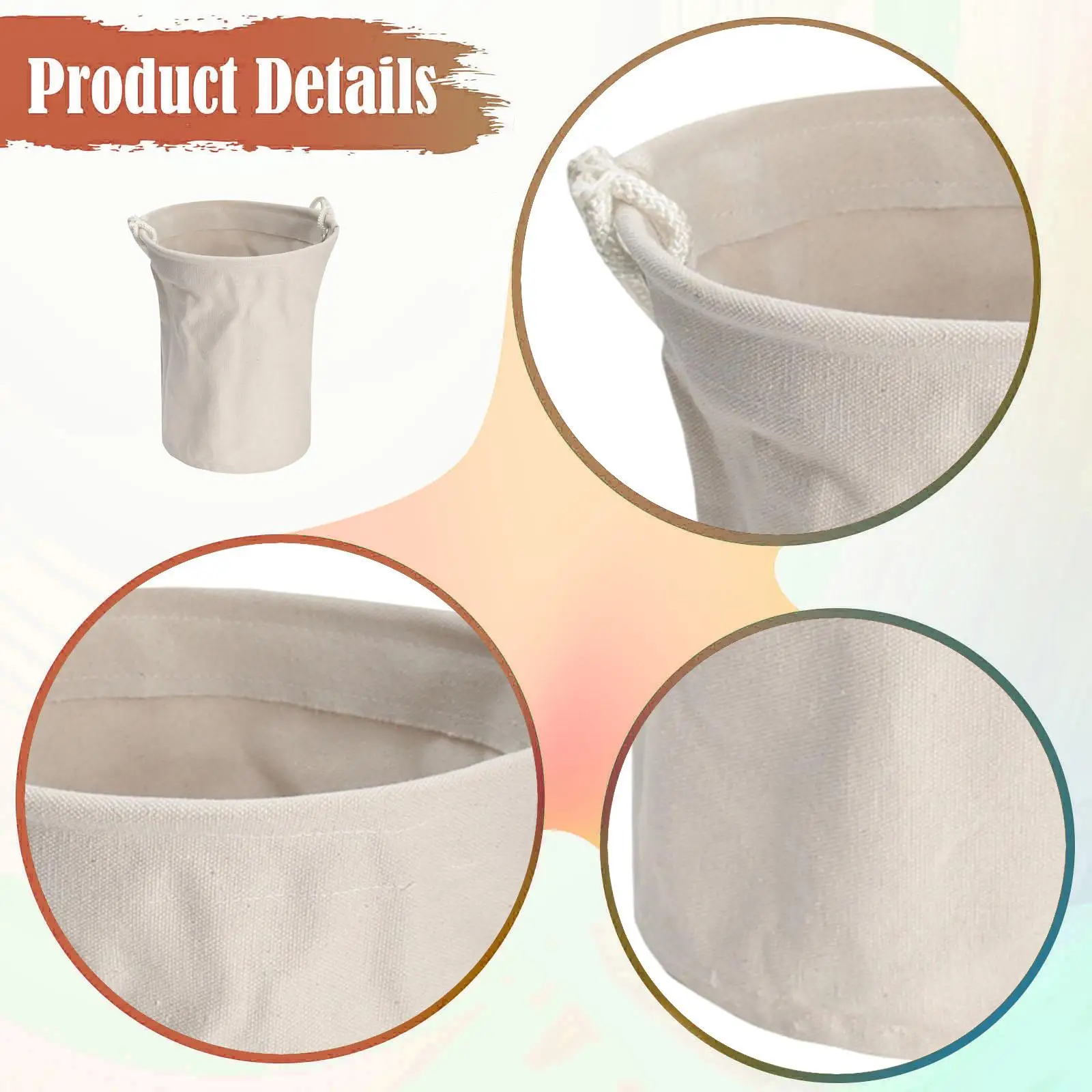 Canvas Tool Storage Bag Gear Pouch Easy to Carry Lightweight Utility Sack Linemen Bag for Electrician Welders Ironworkers