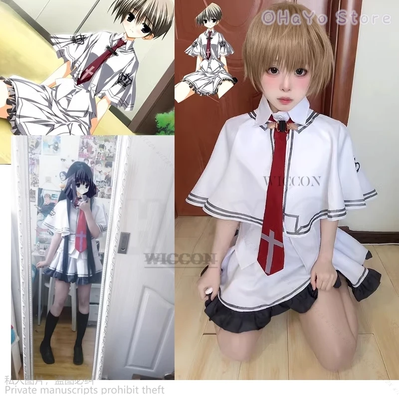 

Костюм для косплея The Rabbit Hole, аниме Tsui No Sora Zakuro Takashima, замечательная повседневная пуховая милая школьная форма JK на Хэллоуин