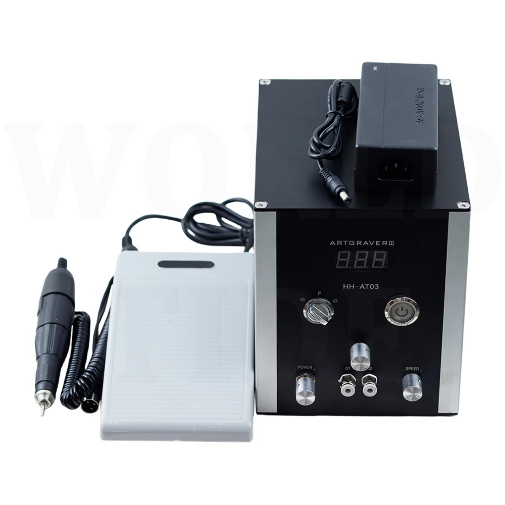 Air-Free Pneumatic Impact Engraving Machine 160W 100-240V  Artgraver Tools  0-35000RPM Jewelry Engraving Machine Graver Machine