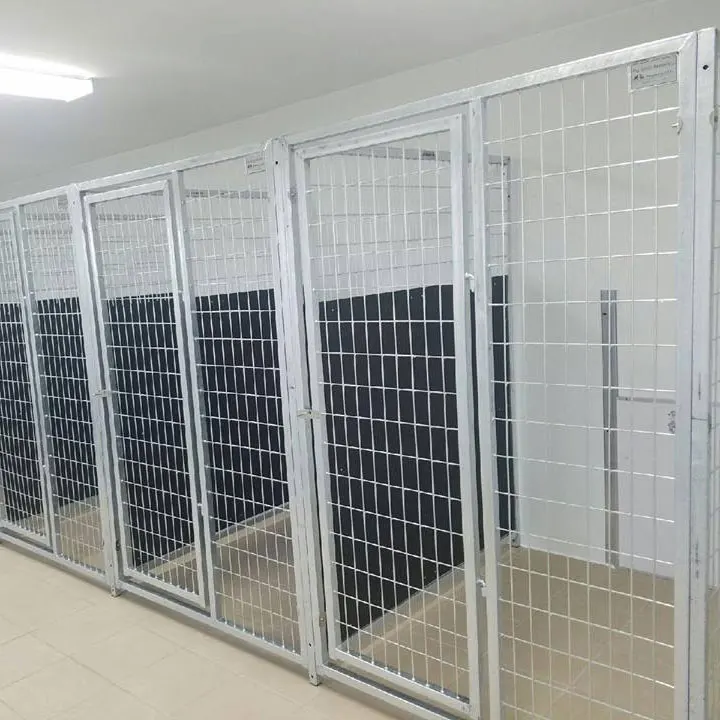 

Easy To Install Heavy Duty Dog Cage With Gate Panels For America Steel Iron Aluminum Metal Hot Dip Galvanized Dog Kennels