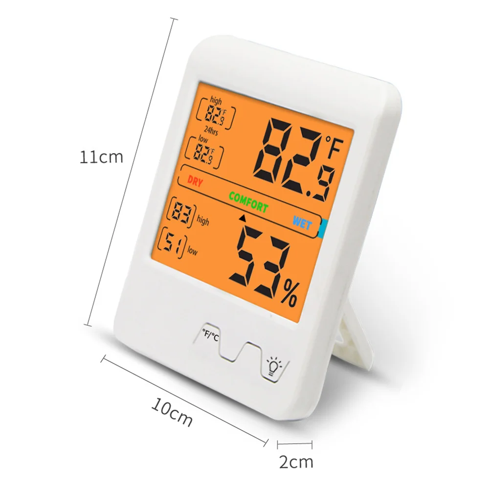 Thermometer Mini Home Temperature Gauge Electric Digital Multi-functional Hygrometer LCD Electronic Multifunction Household