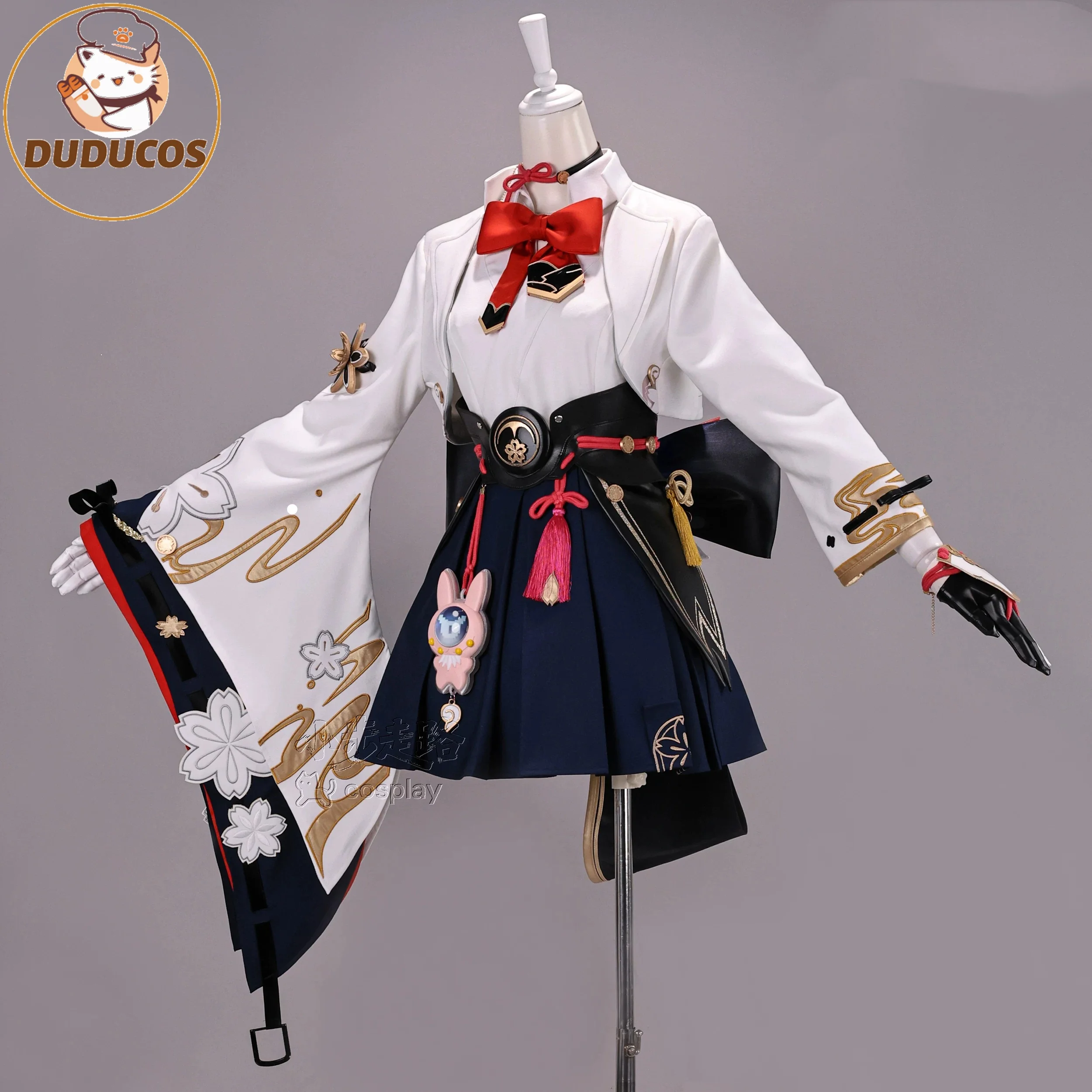 DUDU-SR Honkai Star Rail Evanescia Cosplay Costume Outfit Carnival Halloween Anime Game Role Play Uniform Dress Wig Prop