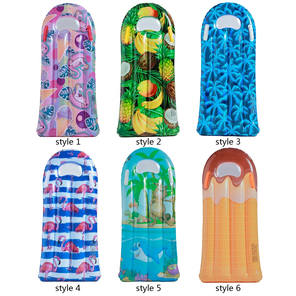 Children Inflatable Surfboard Lightweight with Handle Pool Beach Pad Swimming Floating Surfboard Water Sports Toys for Kids