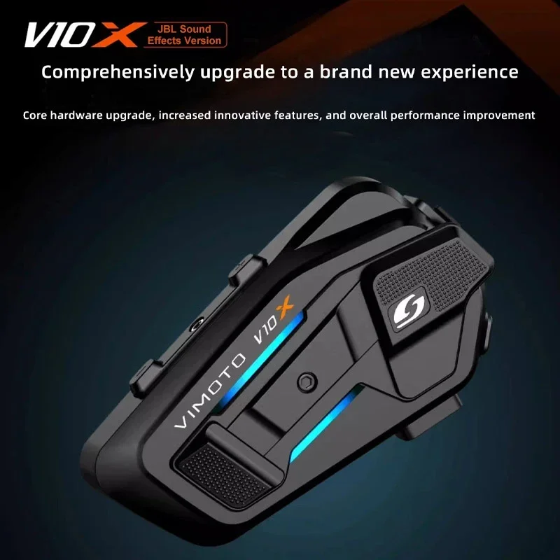 فيموتو النسخة الصينية XR/V10S/V10X دراجة نارية خوذة سماعة رأس بخاصية البلوتوث IPX67 الحد من الضوضاء متعددة الأشخاص دعوة خوذة سماعات