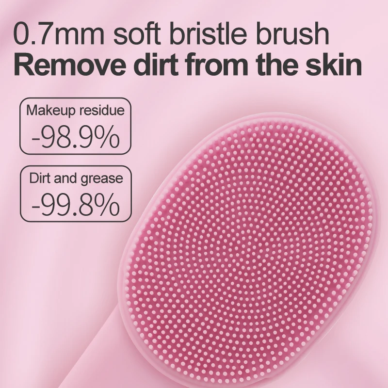 

Newest Electric Facial Cleansing Brush Silicone Facial Cleaning Brush for Pore Cleaner Heating Ipx 7 Waterproof