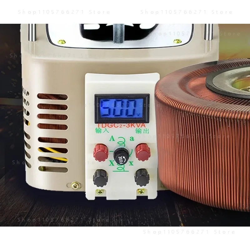 3000W Digital Display Voltage Regulator 220v Auto-coupled Contact AC With Output 0-250v Adjustable Voltage Power Supply
