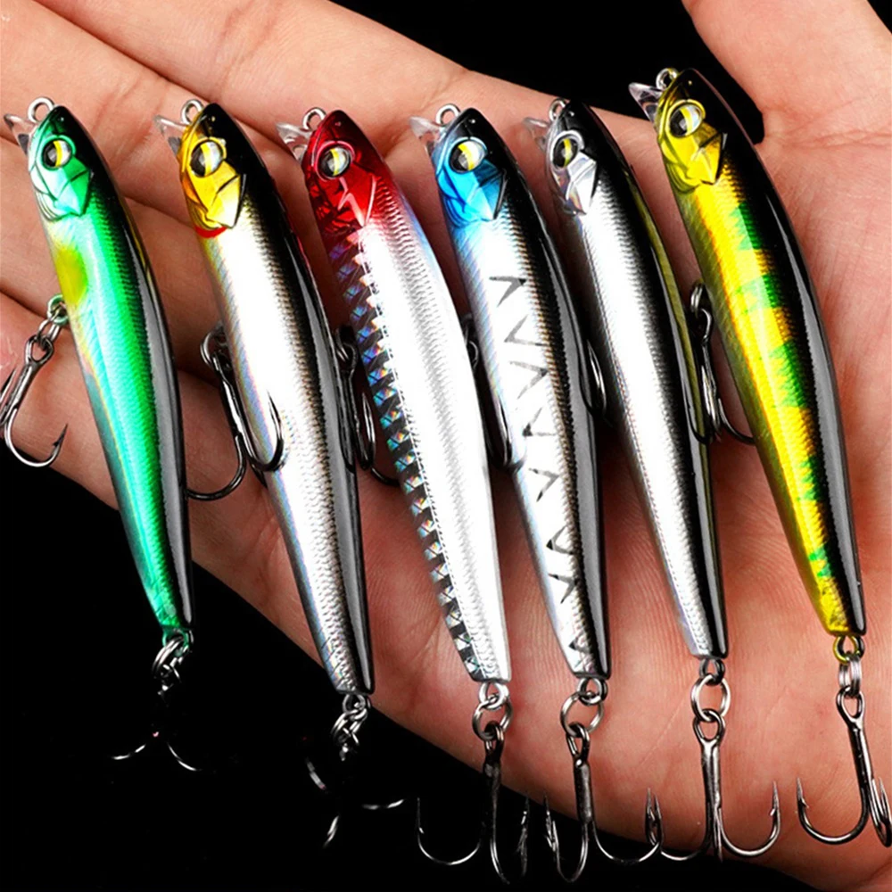 Pencil Fishing Lure 90/110/130mm Stickbaits Floating Hard baits Walk The Dog Action Wobblers For Seabass Tackle DT3002