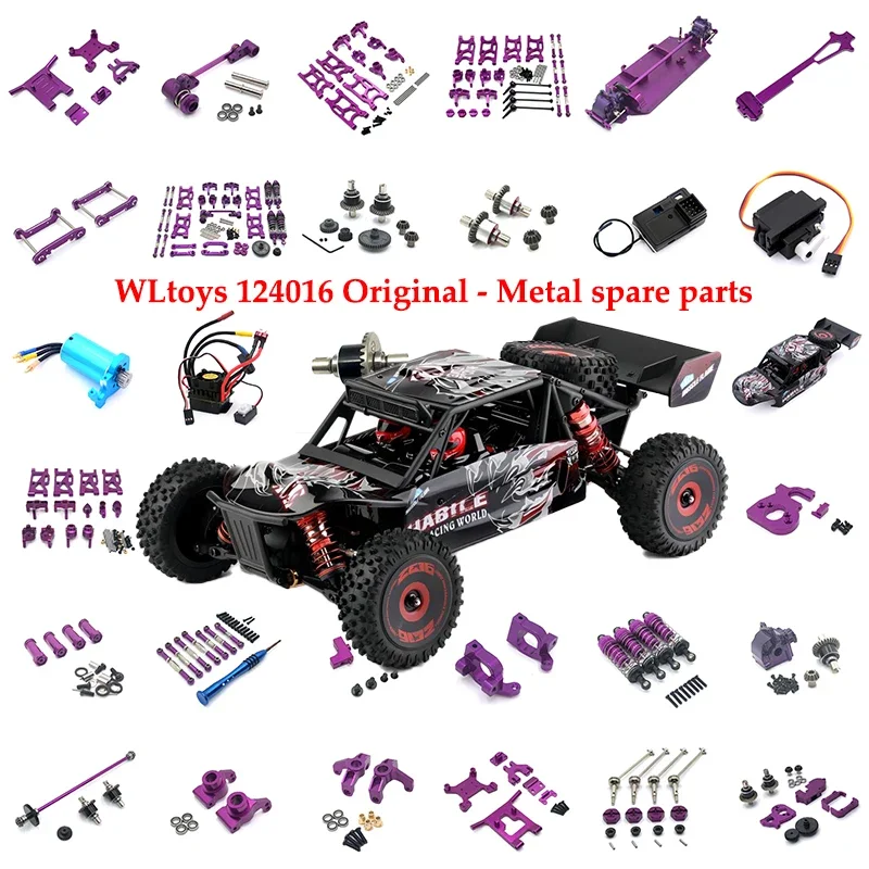 Wltoys 12401 6 124018 Rc Car Metal Upgrade Parts Front and Rear Shock Mount Protection Bar Set Rc Cars for Adults  Servo  Trx4