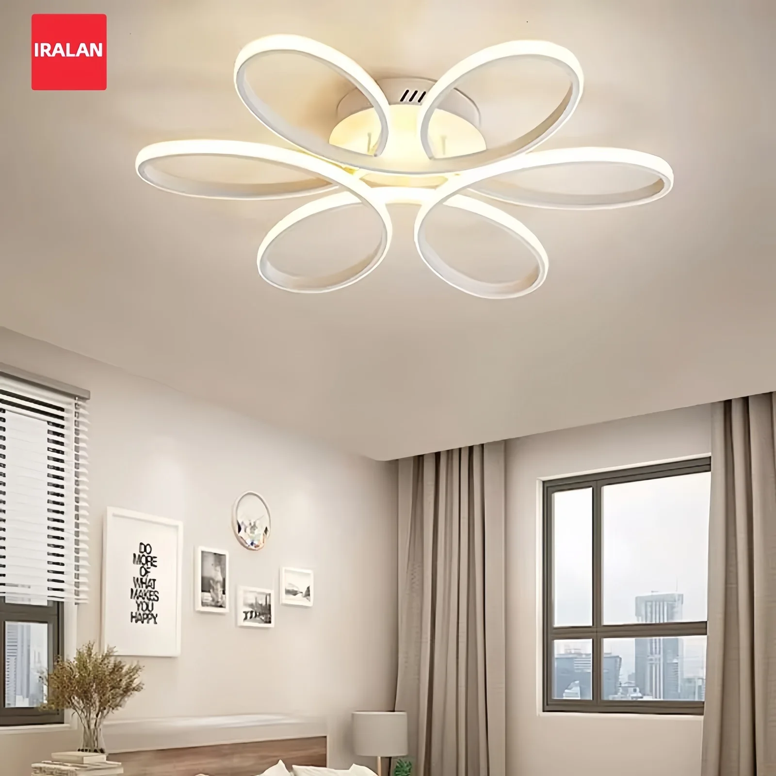 Потолочная люстра с низким полом, светодиодный светильник для поверхностного монтажа, золотой, белый цвет, 60 см, потолочный светильник, домашние светильники, 180-260 В, пульт дистанционного управления