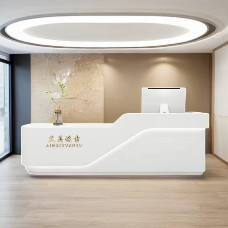 Front Desk Reception Counter Pulpito Tables Customer Center Desks Beauty Salon Atril Business Table De Entrance Office Counters