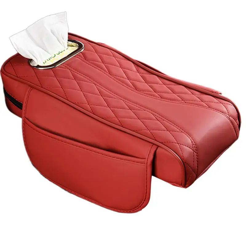 

Console Covers For SUV Comfortable Car Armrest Tissue Box Holder Car Armrest Storage Box Multi-functional Center Cover Storage